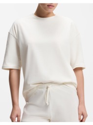 hugo mesh logo short-set 10277442 01 50561609-110 ecru