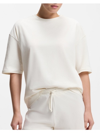 hugo mesh logo short-set 10277442 01 50561609-110 ecru