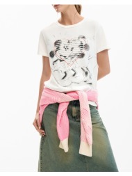 desigual ts_core_mickey μπλουζα γυναικειο 26swtk42-1000 white