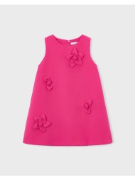 mayoral φορεμα κρεπ λουλουδια 03922-094 deeppink