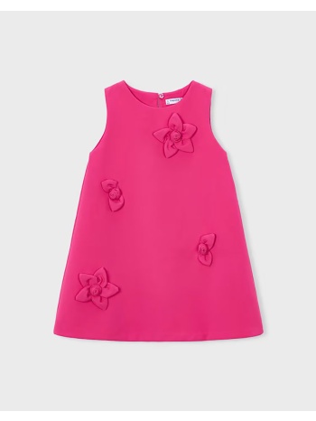 mayoral φορεμα κρεπ λουλουδια 03922-094 deeppink