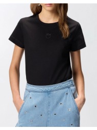 pinko bussolotto t-shirt jersey patc 100355a339-z99 black