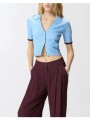 pinko lampo polo goffrato 106282a344-g44 skyblue