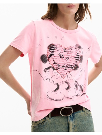 desigual ts_core_mickey μπλουζα γυναικειο 26swtk42-3018