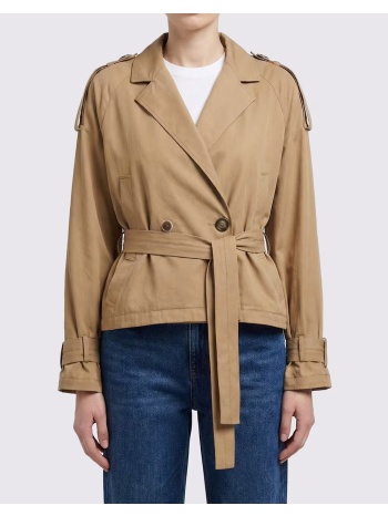 pinko tanya trench cotone fluido 106165a2er-d41 biege