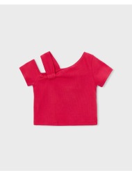 mayoral μπλουζα κοντομανικη ασυμμετρη 03017-092 red