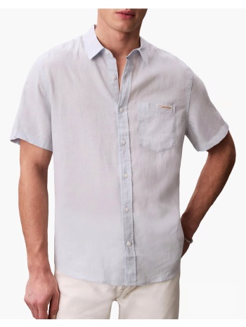 calvin klein jeans ss solid causal linen classic sh