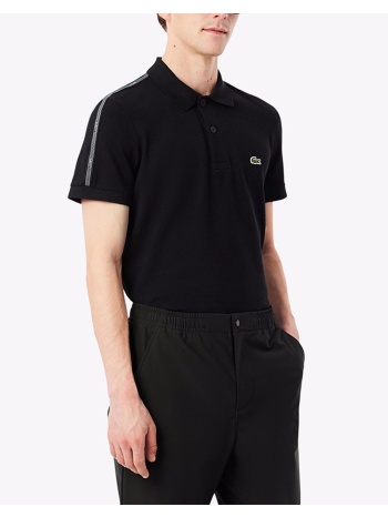 lacoste μπλουζα πολο κμ polo ss 3ph0897-031 black