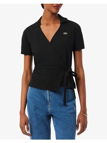 lacoste μπλουζα πολο κμ polo ss 3pf9906-031 black