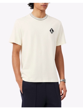 lacoste μπλουζα κμ tee-shirt ss 3th0718-xfj cream