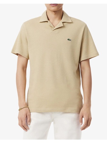 lacoste μπλουζα πολο κμ polo ss 3ph2449-8xf biege