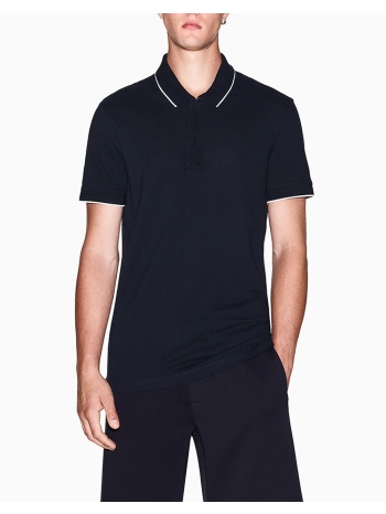 armani exchange polo shirt xm001285af10366-ub101 navyblue