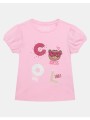 guess kids ss t-shirt μπλουζα παιδικο girl k6ri05k6yw4-a61t lightpink
