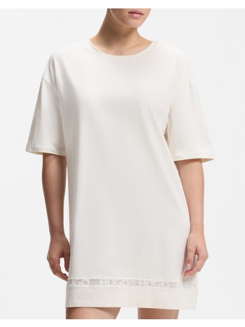 hugo mesh logo nighty 10277442 01 50561598-110 ecru