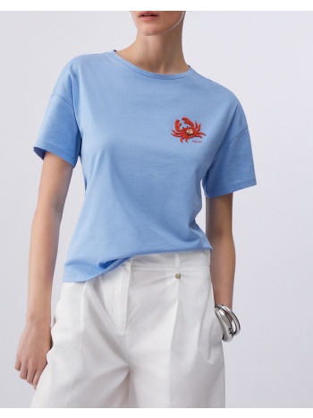 liu jo white_wa6j17_t-shirt moda m/c μπλουζα γυναικειο