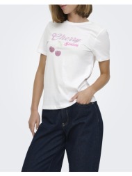 only onlnikita reg s/s top box jrs 15360256-bright whitecherryseason white