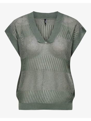 only onlnoelle ss structure glitter vneck knt