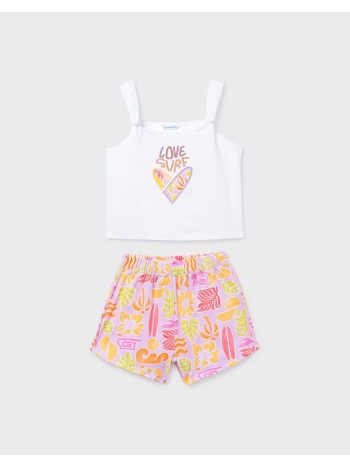 mayoral σετ σορτς σταμπωτο 06210-064 multi