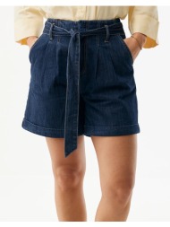mexx paperbag denim shorts mf007302361w-01-50036 denimdarkblue