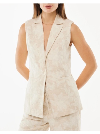 mexx flower jacquard sleeveless blazer mf006000461w-131308