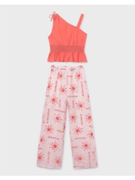 mayoral σετ παντελονι μακρυ σταμπωτο 06561-019 pink