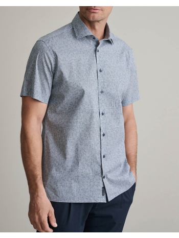 navy&green πουκαμισο comfort fit, κοντο μανικι