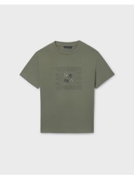 mayoral μπλουζα κοντομ αναγλυφη επισημ 06031-078 olive