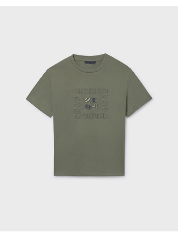 mayoral μπλουζα κοντομ αναγλυφη επισημ 06031-078 olive