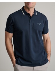 navy&green μπλουζα πολο 24ey.040/1pl-marine blue darkblue