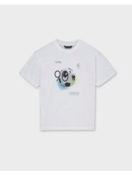 mayoral μπλουζα κοντομανικη πισω σταμπ 06036-030 white