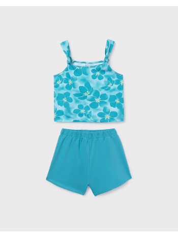 mayoral σετ σορτς σταμπωτο 06210-065 blue