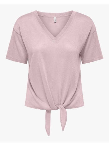 only onlamber s/s knot shine top jrs 15369755-pale