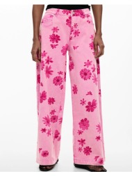 desigual denim_pichi παντελονι γυναικειο 26swdd07-3067 pink