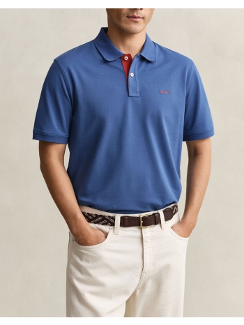 gant μπλουζα κμ reg contrast pique ss polo 3g2062026-442