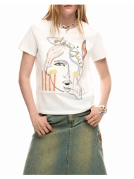 desigual ts_vilma μπλουζα γυναικειο 26swtk51-1000 white