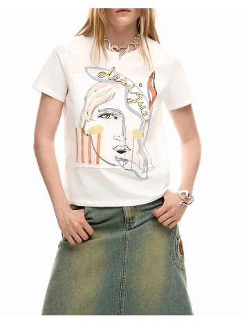 desigual ts_vilma μπλουζα γυναικειο 26swtk51-1000 white