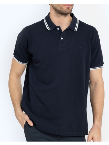 the bostonians μπλουζα polo pique twin tipped regular