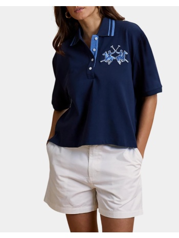 la martina μπλουζα πολο κμ woman s/s polo cotton piquet