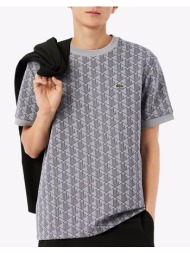lacoste μπλουζα κμ tee-shirt ss 3th1197-41i gray