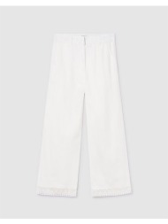 mayoral παντελονι μακρυ δαντελα κεντητ 06545-095 ecru