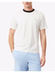 lacoste μπλουζα κμ tee-shirt ss 3th2323-70v offwhite