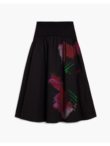 desigual fal_cane φουστα γυναικειο 26swfw02-2000 black