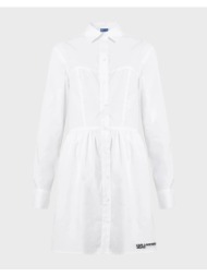 karl lagerfeld jeans klj corset shirtdress b2w13036-100 white