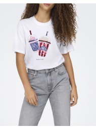 only onlburst s/s popcorn top box jrs 15343431-bright whitekeepitcool white