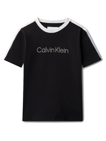 calvin klein jeans taping ss t-shirt lvcksja01b-8y-16y-beh