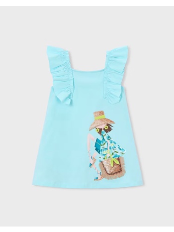 mayoral φορεμα μακο βολαν 03943-016 ciel