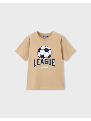 mayoral μπλουζα κοντομανικη league 03074-071 sandybrown