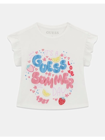 guess high low ss t-shirt μπλουζα παιδικο girl