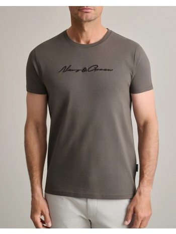 navy&green μπλουζα λαιμοκοψη 24tu.322/11p.2-olive brown