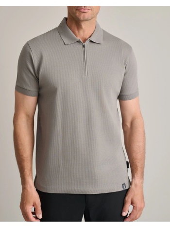 navy&green μπλουζακι πολο με φερμουαρ , custom fit